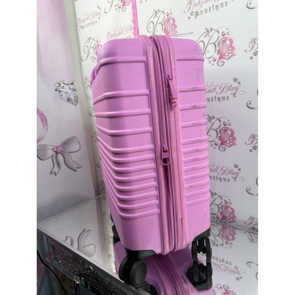 BEIS luggage carry on berry sherbet purple Pink Hard Shell Spinner Carry-On - Picture 4 of 12